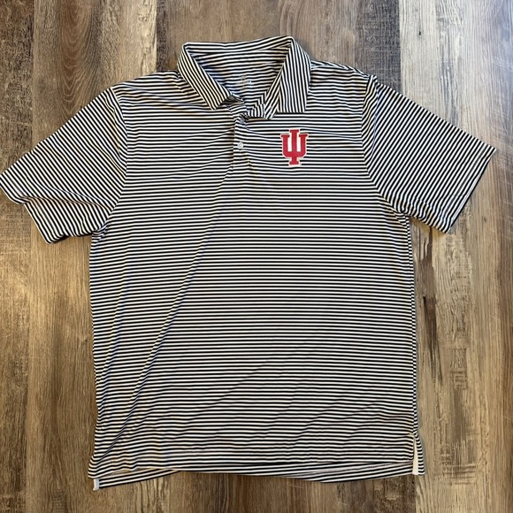 Top of the World Other - Top of the World Indiana Hoosiers IU Logo Black & White Golf Polo Mens XL